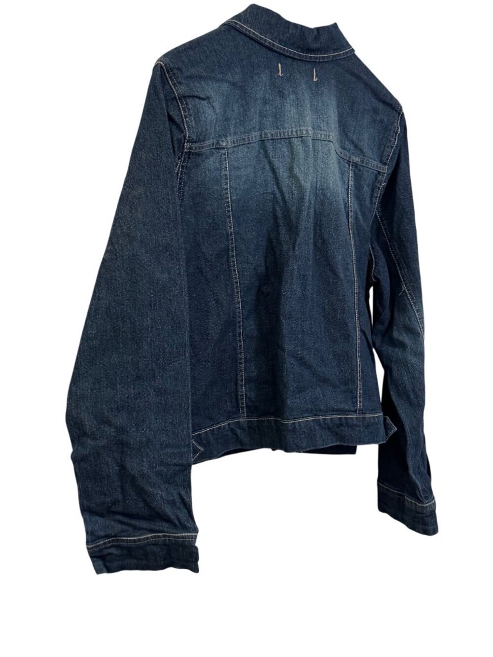 Nine West Vintage America Womens Denim Jacket XL Button Front Classic Fit - Picture 7 of 7